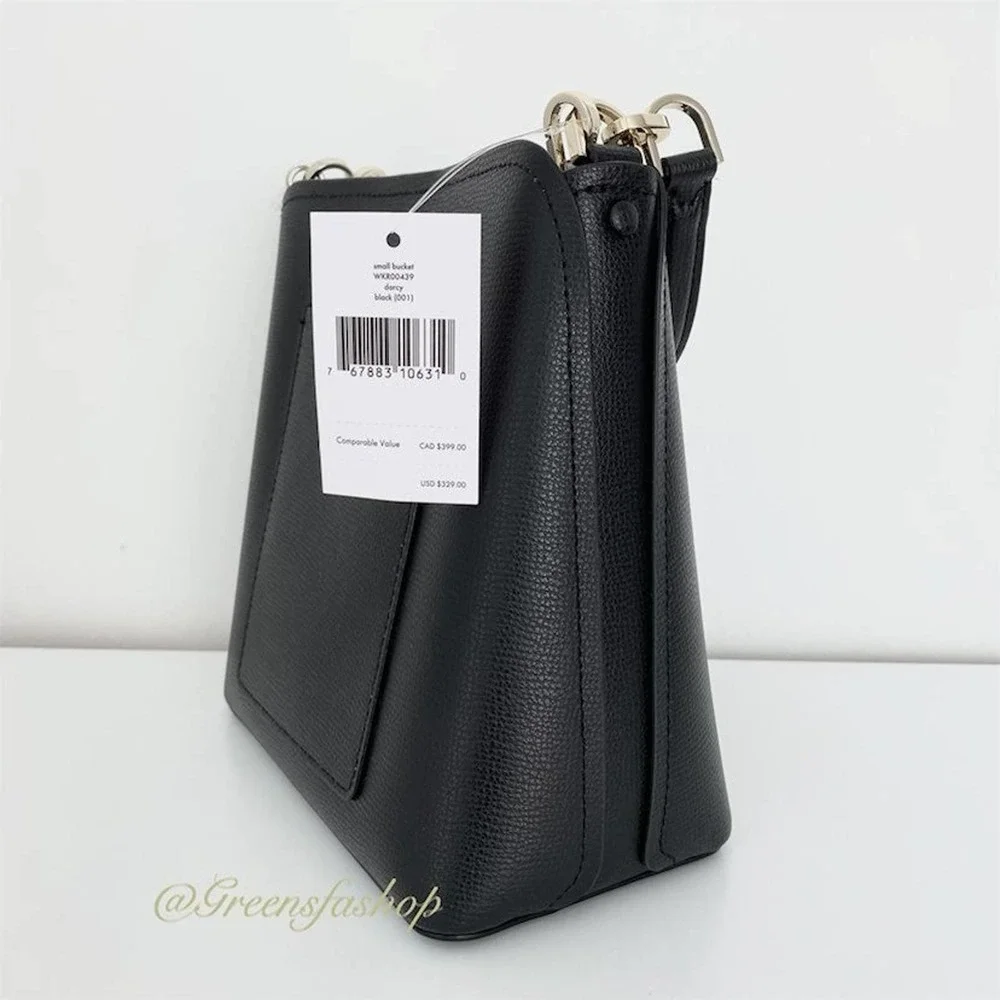 NWT Kate Spade Purse Darcy Black Small Bucket Bag Crossbody - Picture 2 of 10